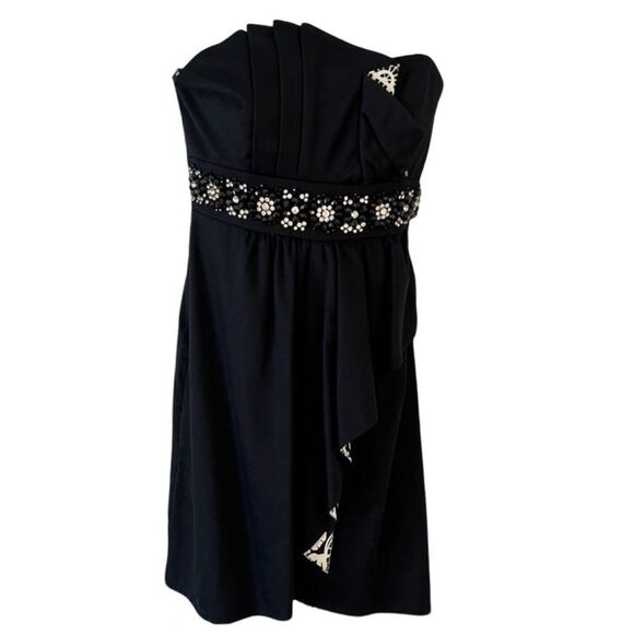 Lilly Pulitzer Crystal Late Night Toile Embellished Strapless Dress - Picture 1 of 11